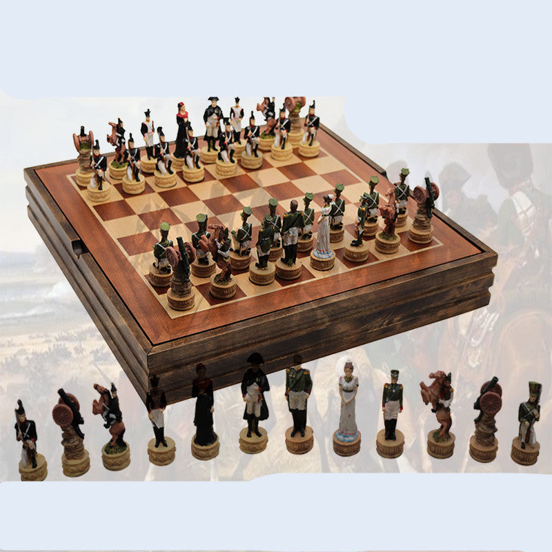 Three-dimensional chess figures high-end creativity to send children