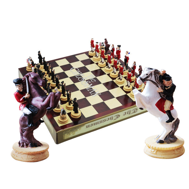 Three-dimensional chess figures high-end creativity to send children